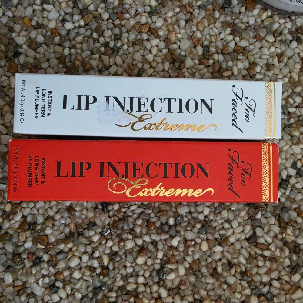 Too Faced Lip Injection Extreme Plumper Duo Original & Tangerine Dream 4g New